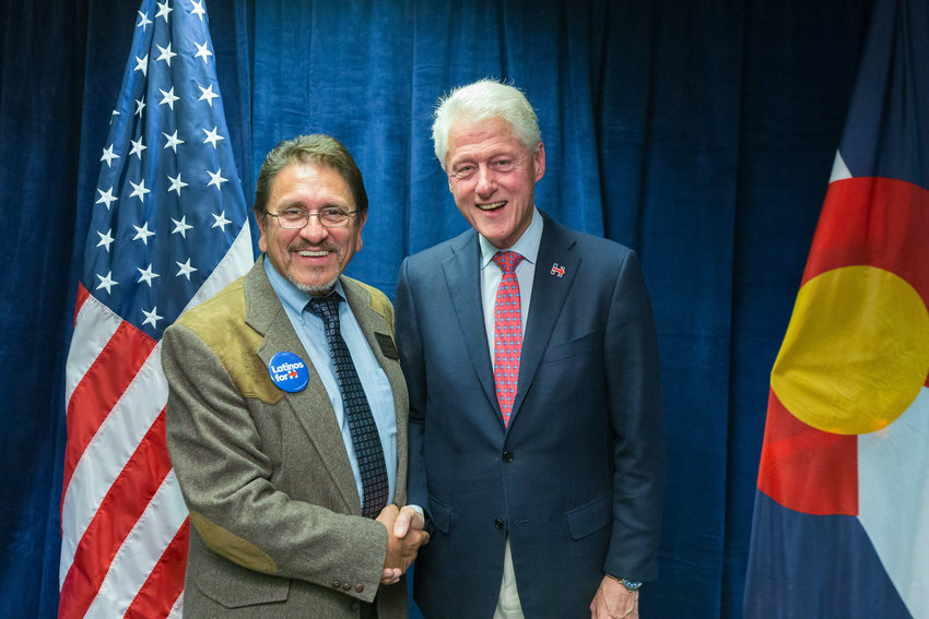 Antonio Esquibel poses for a photo with former President Bill Clinton during the time Esquibel was chair of the Adams County Democratic Party. Esquibel lived in and served the wider Northglenn community for 20 years.